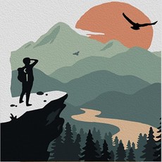 Liz Jainy DIY 背景畫 38 RAS20542 成品, 混色