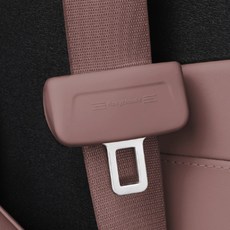 오토크루 자동차 안전벨트 실리콘 커버, 4개, 브라운