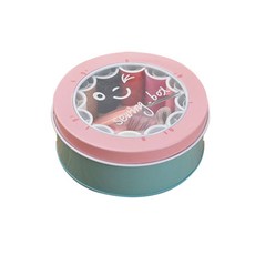 Market Plan 圓形縫紉針線盒, 薄荷粉, 1組