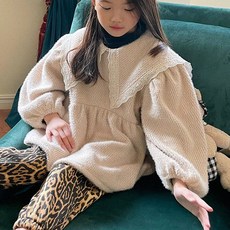 느엘 女童雪花柔軟上衣
