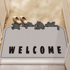 PEONIST 歡迎光臨方形室內裝飾地墊, 07