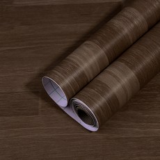 언헤브 우드 바닥 스티커 시트지, 02다크브라운, 60cm x 5m