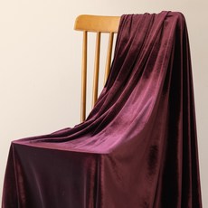 大成紡織 彈性絲絨布料, 1個, 3013 深酒紅色