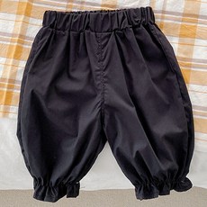 JOY MULTI 幼兒涼感素色褶皺鬆緊褲