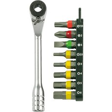 SESHIN Buffalo 迷你棘輪起子頭組 SB-RBS9S, 1套