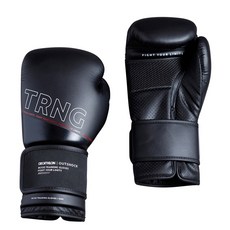 OUTSHOCK 迪卡儂 120 拳擊手套練習, 黑色的