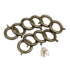 일반 커튼링 25mm 10p + 커튼핀 10p, 골드, 1세트