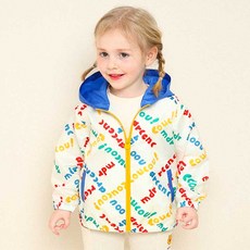 mollimelli 兒童款 New 彩虹連帽撞色防風外套