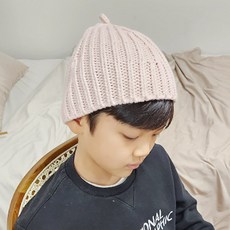 무슈 兒童尖頂針織毛帽