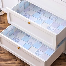 Market A多功能防潮抽屜瓷磚貼紙 瓷磚灰色, 3個