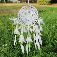 아리공방 뜨개 대형 드림캐쳐, 화이트