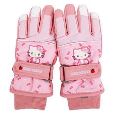 Hello Kitty 女童可愛圖案滑雪分指手套 50066