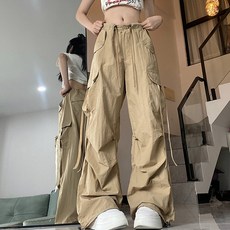 Awesomeful 女款素色街頭工裝褲 A25SMP032108