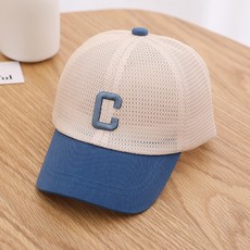 兒童款C標誌刺繡棒球帽鴨舌帽