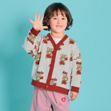 ROTOTO bebe 花卉V領開襟衫