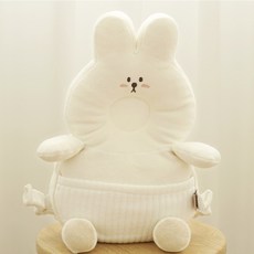 jellymom 嬰兒頭枕, 1個, 兔子(乳白色)