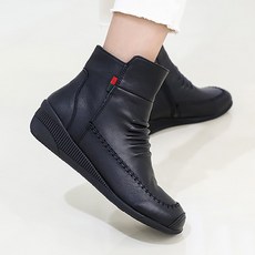 J SHOE 皮革刷毛短靴