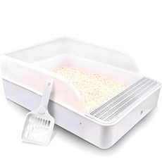 DING DONG PET 貓咪貝塔貓砂盆, 1組, 白色