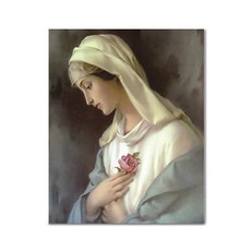 ADICO 帆布DIY數字油畫 聖母瑪利亞之心 40 x 50 cm, 混合色