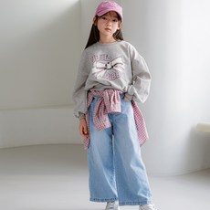 SM2 女童寬版口袋牛仔褲