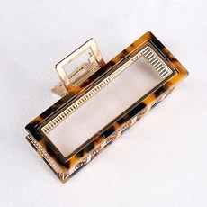 수스다 마블메탈사각 마블링 프레임 반머리 올림머리 사각미니 집게핀