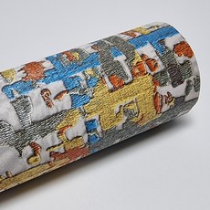 무지막지 워터풀 물바른 실크 벽지 4p, 인디언오렌지