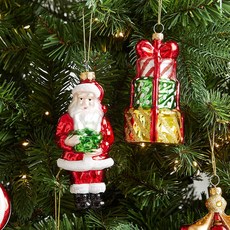 Modern House 聖誕老人吊飾2件組, 1套, 混色, 5.8 x 6 x 13 cm, 6.2 x 6.2 x 11 cm