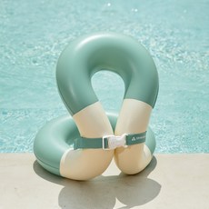 SWIM ABOUT 兒童雙色經典頸圈泳圈 CN25_06 25kg, 深薄荷綠(CN25_06), 1個