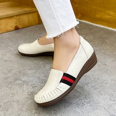 지쎄 여성용 양가죽 수제화 모짜 슬립온