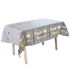 마켓피오 홈 파티 졸업식 일회용 식탁보 타입4, 1개, 4개