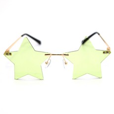 LivingDA 奢華星星眼鏡, 1個, 綠色