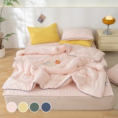 바자르 온버프 저지극세사 차렵이불세트