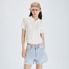 MIXXO 女款基本款翻領T恤式上衣