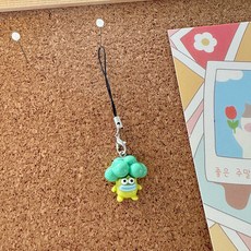 도림 웃긴 야채 미니 자동차 키링, 1개, 브로콜리