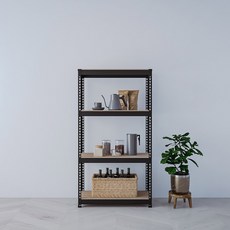 SPEEDRACK 免螺絲組裝式黑色角鋼架, 黑色