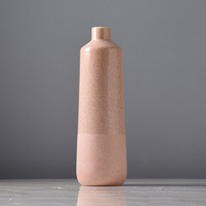 聖誕紅粉色沙子混合陶瓷花瓶, 粉紅色