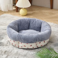 PASTEL PET 寵物草莓超細纖維坐墊, 象牙白, 1個
