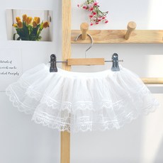 woojooi 女童愛心蕾絲層次裙