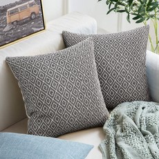 JCP 北歐極簡菱格抱枕套