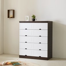 노아가구 네오 광폭 초대형 서랍장 1000 방문설치, 웬지백, 5단