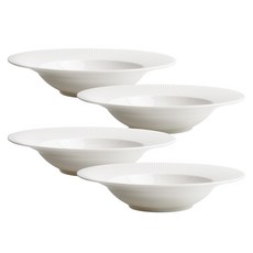 TINNY BLANC Veil 義大利麵碗 1號 22cm, 4個, 白色