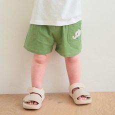 mollimelli 兒童透氣抽繩四分褲