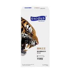 unidus 動物系列衛生套 森林之王平滑型, 12入, 1盒