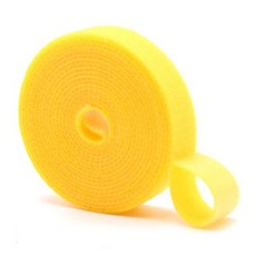 Opic 電線整理 魔鬼氈束線帶 1.5cm x 3m, 1個, 黃色