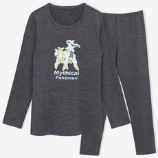 PremierFam 男童款 寶可夢 HEAT PLUS 九分發熱居家服 長袖上下套裝 1