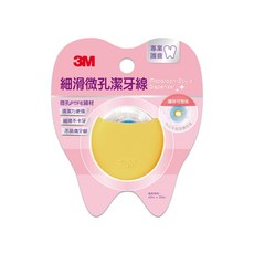 3M 細滑微孔潔牙線 馬卡龍造型量販包 40+30m 黃色, 70m, 1入, 1組