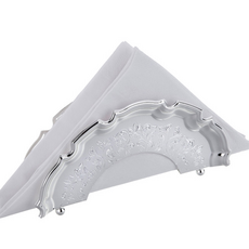 Queen Anne 花朵圖案餐巾架, 銀色, 1個