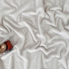 인테리어 소품만들기 양면 양털 부드러운 뽀글이 인형원단, 비둘기색, 1개