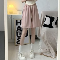 루나걸 여성용 아비엘 쿨 자수 버뮤다 반바지 L24SMP041915