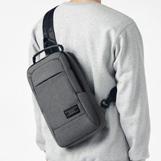 ADDEDIT Bud 兩用斜背後背包, 灰色
